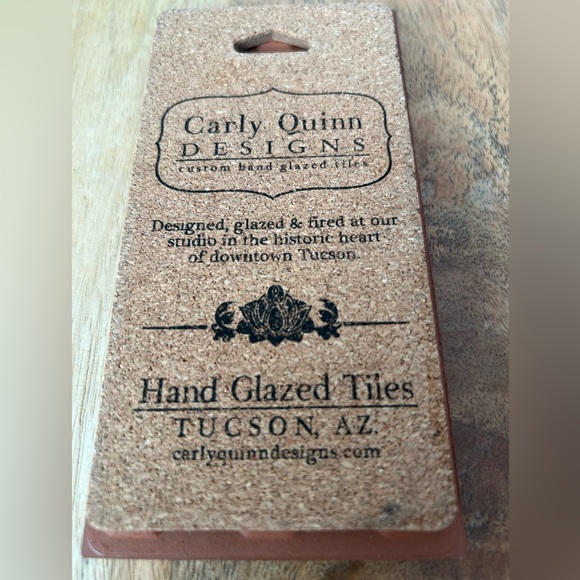 Hand Glazed Retro Saguaro Tile Made in Tucson Arizona by Carly Quinn Designs - Picture 4 of 10